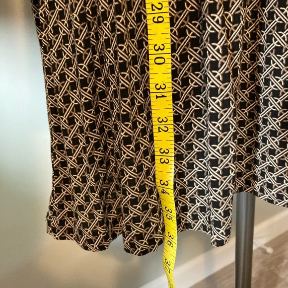 H&M Black Print Long Sleeve Dress 8 - Picture 5 of 14